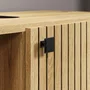Ebuy24 - PureBliss Armoire Haute pour Salle de Bain en Chêne Décor - Meuble Haut de Rangement
