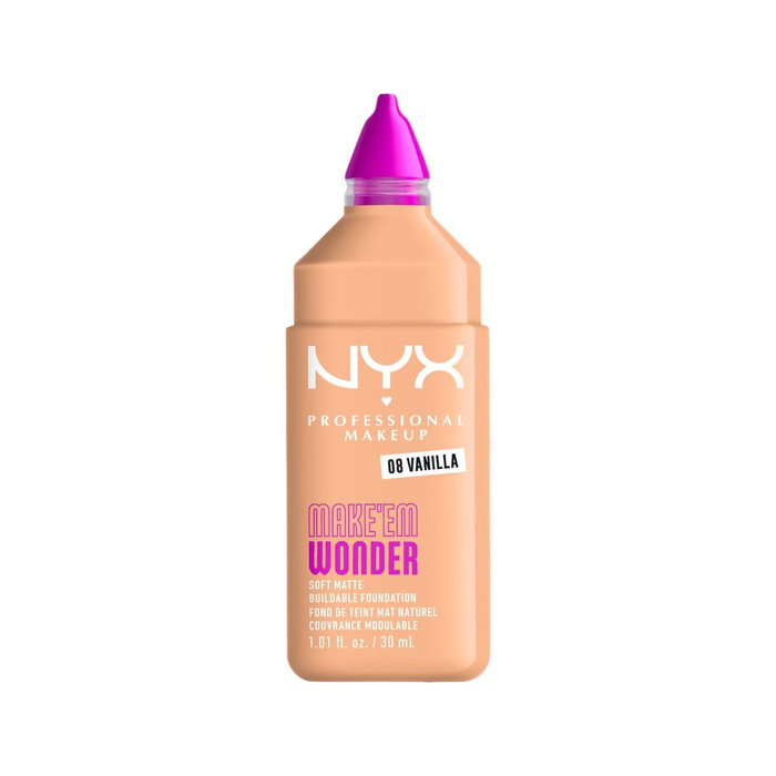 Nyx Professional Make Up Make'Em Wonder Soft Matte Foundation n° 08 - Vanille, 30 ml