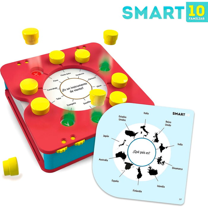 SD GAMES Smart 10 - Jeu de société familial en espagnol - À partir de 7 ans - 2 à 8 joueurs - 200 questions