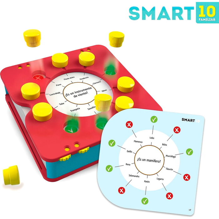 SD GAMES Smart 10 - Jeu de société familial en espagnol - À partir de 7 ans - 2 à 8 joueurs - 200 questions