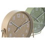 Horloge de table Home ESPRIT Beige (2 Unités)