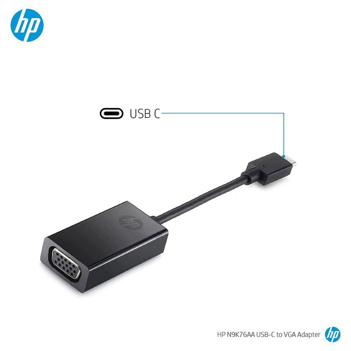 HP Adaptateur USB-C vers VGA N9K76AA HP Adaptateur USB-C vers VGA N9K76AA