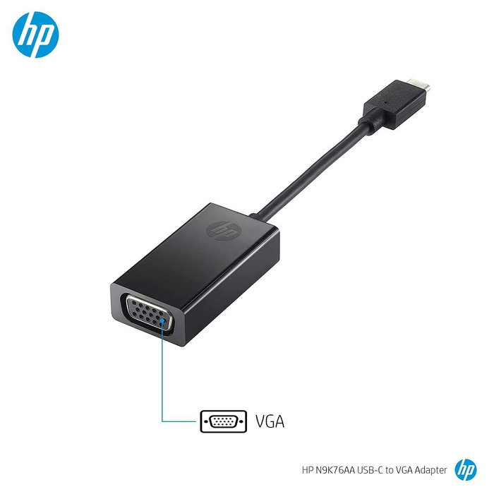 HP Adaptateur USB-C vers VGA N9K76AA HP Adaptateur USB-C vers VGA N9K76AA