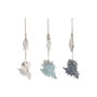 Home ESPRIT Décoration Suspendue Méditerranéenne Bleu Blanc Bleu Ciel (3 Unités)