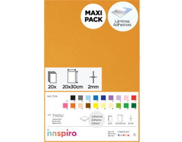 Innspiro Goma EVA jaune foncé feuilles adhésives 20x30cm x 2mm (20 unités)