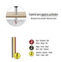 WOLFPACK LINEA PROFESIONAL Kit de 6 mines de rechange pour crayon de menuisier (3 mm)