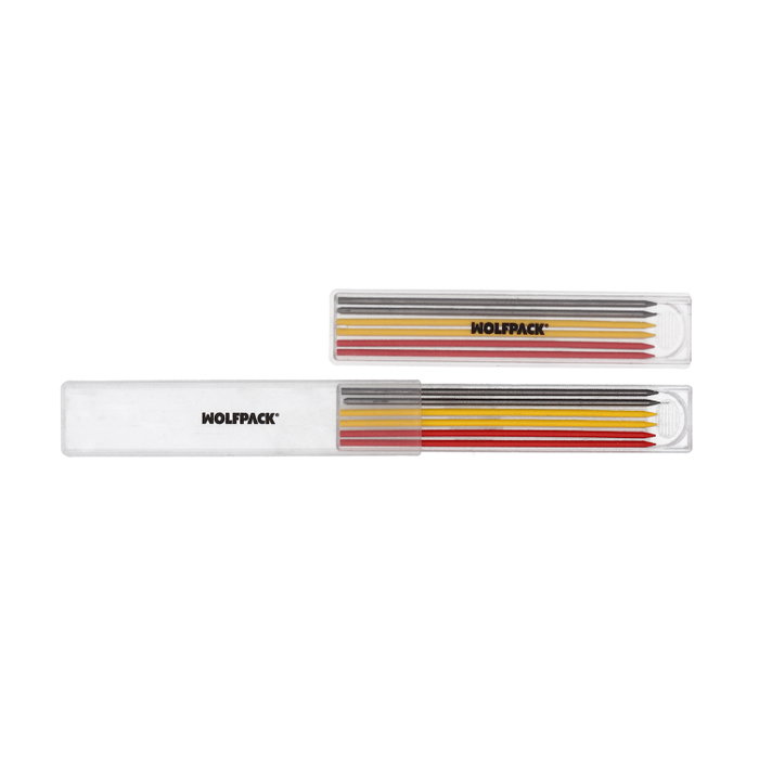 WOLFPACK LINEA PROFESIONAL Kit de 6 mines de rechange pour crayon de menuisier (3 mm)