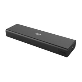 Silicon Power SP PD60 Caja Externa SSD M.2 PCIe NVMe / SATA, USB 3.2 Gen 2, Boîtier Aluminium Sans Vis, Noir - SP000HSPSDPD60CK