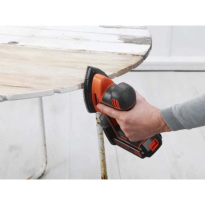 Black & Decker Ponceuse de détail sans fil BDCDS18 18V - Design Mouse avec sac à poussière