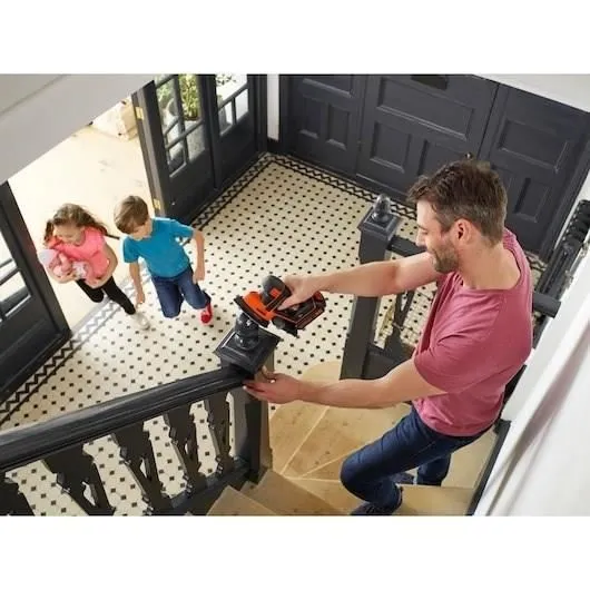 Black & Decker Ponceuse de détail sans fil BDCDS18 18V - Design Mouse avec sac à poussière
