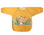 KioKids Babero Impermeable à Manches Tiger Mustard, Bavoir d'activité avec Pochette pour Enfants dès 4 mois, Petit Sauvage
