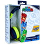PJ Masks - Casque audio pour enfants 3-7 ans, limité à 85 dB, avec connecteur jack 3,5 mm et diademe reglable, compatible iPad, Nintendo Switch et tablettes