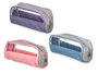 Pincello Étui en Tissu Transparent Surtis Dimensions 23x5.5x8 cm bleu violet rose (Set de 24)