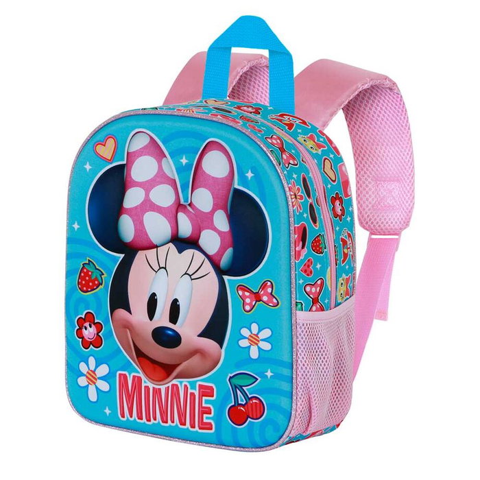 KARACTERMANIA Mochila Sac à Dos 3D Happiness Minnie Disney pour Enfant, Dossier Rembourré, avec Pochette Filet Latérale, 31 cm (11x26x31 cm)
