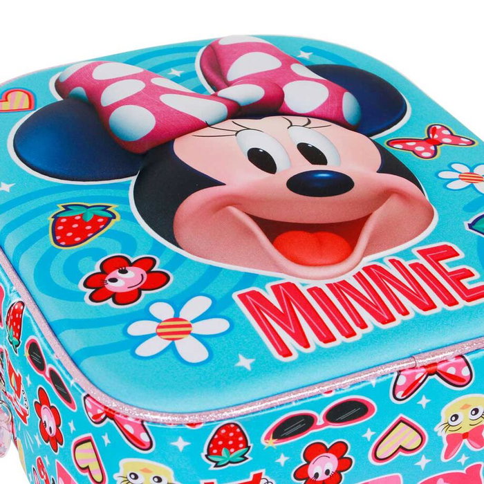 KARACTERMANIA Mochila Sac à Dos 3D Happiness Minnie Disney pour Enfant, Dossier Rembourré, avec Pochette Filet Latérale, 31 cm (11x26x31 cm)