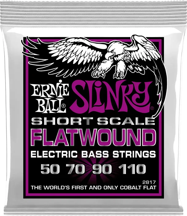 Ernieball Jeu de Cordes Flatwound Power Slinky Short Scale 55-110 pour Basse Électrique Ernieball Jeu de Cordes Flatwound Power Slinky Short Scale 55-110 pour Basse Électrique