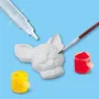 Ses Creative Kit de Moulage en Plâtre Chiens et Chats, avec Peinture Jaune Verte et Rose, pour Enfant de 5 ans et Plus, Fabriqué aux Pays-Bas