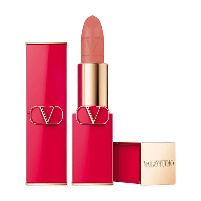 Valentino Rouge à lèvres crème Rosso Mat, Rechargeable Valentino Rouge à lèvres crème Rosso Mat, Rechargeable