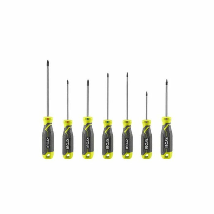 Ryobi Jeu de 7 tournevis magnétiques RHSDS7PC Ryobi Jeu de 7 tournevis magnétiques RHSDS7PC