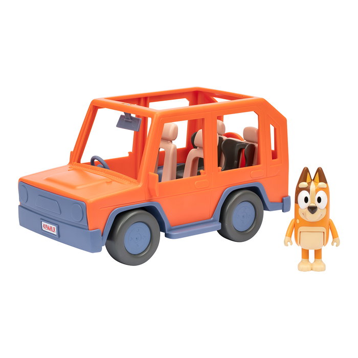 Moose Toys Voiture de Bluey - Véhicule familial 4x4 avec figurine Chilli et accessoires Moose Toys Voiture de Bluey - Véhicule familial 4x4 avec figurine Chilli et accessoires