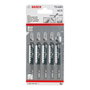 Bosch 2608630040 Lot de 5 lames de scie sauteuse T 144 D Speed Wood pour bois tendre et matériaux non abrasifs