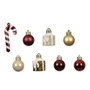 Decoris Adornos décoration árbol navidad, modèles variés, tube de 10 pièces