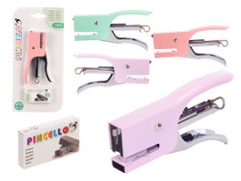 Pincello Agrafeuse 500 Agrafes Couleurs Assorties 10,5 cm Plastique Violet Rose Vert (Set de 24)