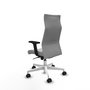Piqueras Y Crespo Fauteuil Albacete Gris Clair avec Mécanisme Synchrone et Accoudoirs 2D