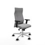 Piqueras Y Crespo Fauteuil Albacete Gris Clair avec Mécanisme Synchrone et Accoudoirs 2D