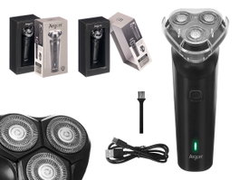 ARGON AFEITADORA 3 CABEZALES NEGRA 600MAH USB