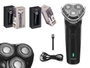 Argon Tondeuse à barbe 3 têtes Noir 600mAh USB rechargeable 5.7 x 15.8 x 5.5 cm (Set de 12)