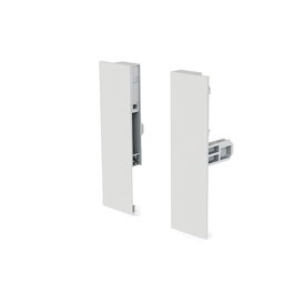 Herrajes Alk Qube Juego de Fixation Frontal H90 H120 H185 - Finition Blanc Hauteur H120