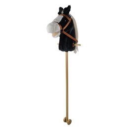 TACHAN Tête de cheval deluxe noir avec bâton et sons