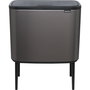 Brabantia Bo Touch Bin Platinum, 3 x 11 L