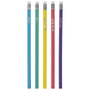 The Concept Factory Ensemble de 5 crayons avec gomme, collection RAINBOW