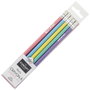 The Concept Factory Ensemble de 5 crayons avec gomme, collection RAINBOW