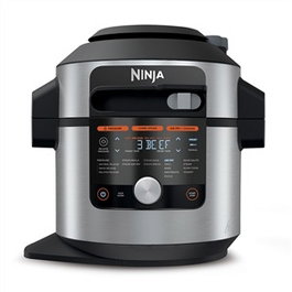 Ninja OL750EU Olla Électrique Multifonction 14-en.1 SmartLid Multi Cooker Foodi Max 7,5 Litres - Cocción a Presión, Freidora de Aire, Combi-Steam