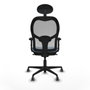 Piqueras y Crespo Chaise de Bureau Jorquera 2D036G1 Bleu ciel