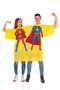 Creaciones Llopis Camiseta Doble Super Héroes - Déguisement adulte en T-shirt double face - Taille L