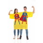 Creaciones Llopis Déguisement Adulte Double T-shirt Super Héros Bière Jaune Taille L