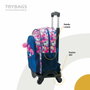 Toybags Sac à dos Hello Kitty double compartiment avec chariot noir T963