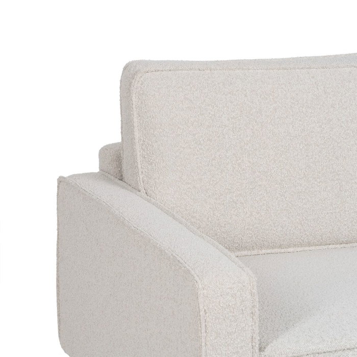 BigBuy Home Canapé trois places 213 x 87 x 90 cm Blanc Métal