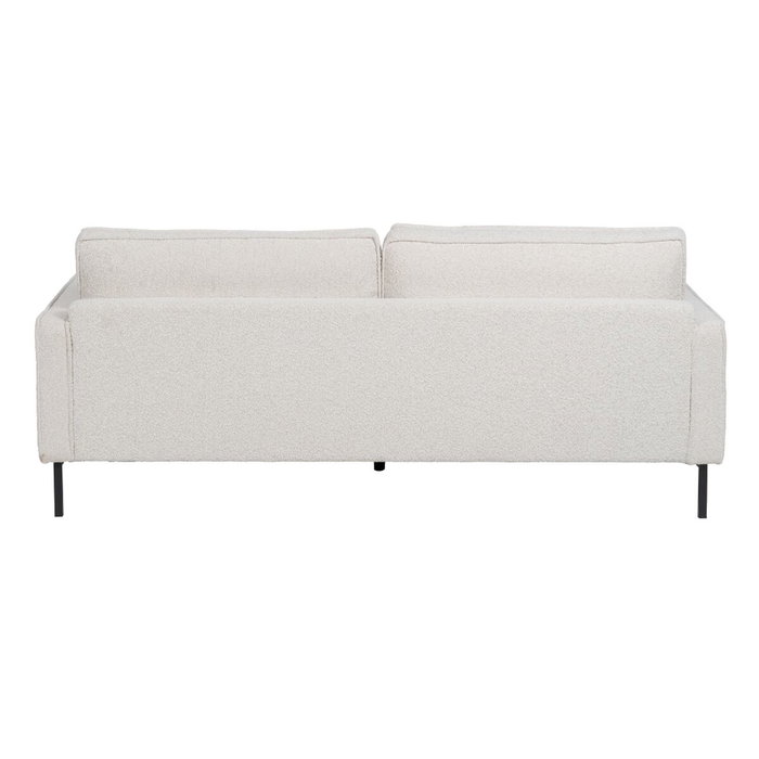 BigBuy Home Canapé trois places 213 x 87 x 90 cm Blanc Métal