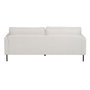 BigBuy Home Canapé trois places 213 x 87 x 90 cm Blanc Métal