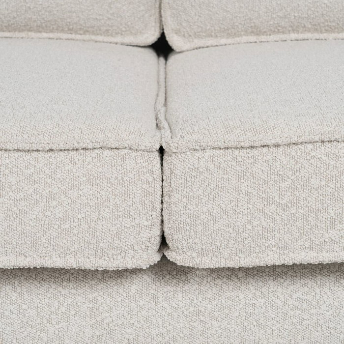 BigBuy Home Canapé trois places 213 x 87 x 90 cm Blanc Métal