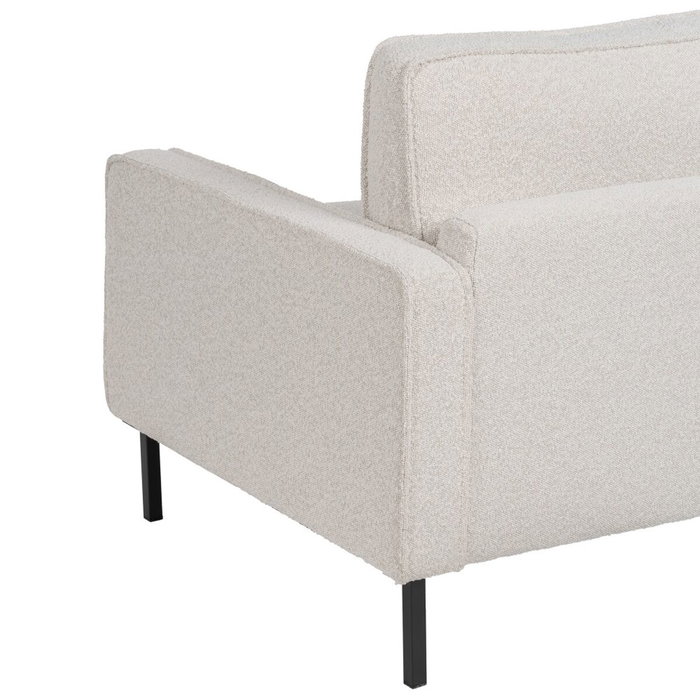 BigBuy Home Canapé trois places 213 x 87 x 90 cm Blanc Métal