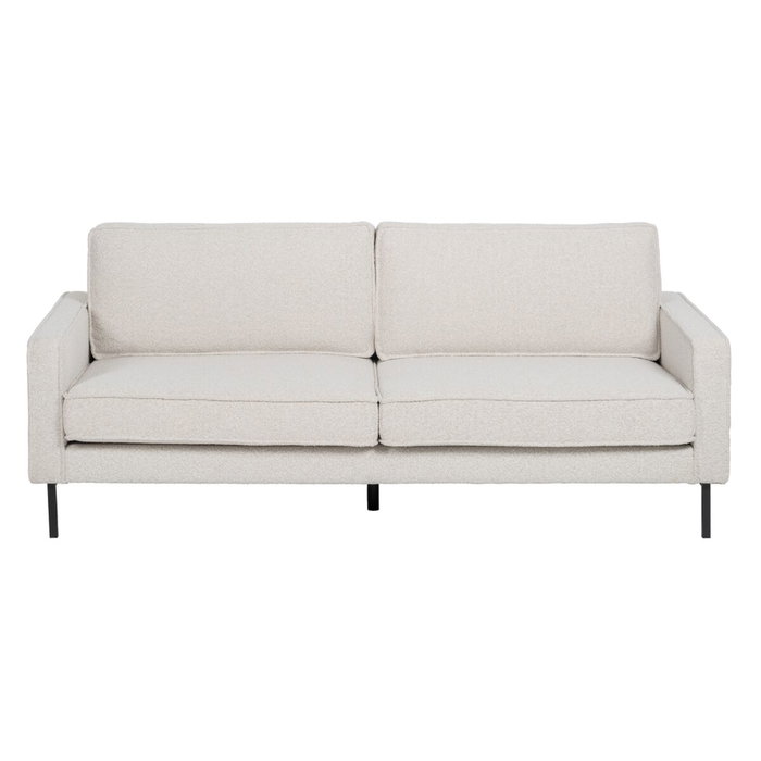 BigBuy Home Canapé trois places 213 x 87 x 90 cm Blanc Métal