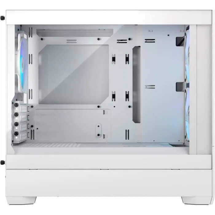 Fractal Design Pop Mini Air RGB TG Clear White Boîtier PC Mini Tour Blanc Micro ATX Mini-ITX