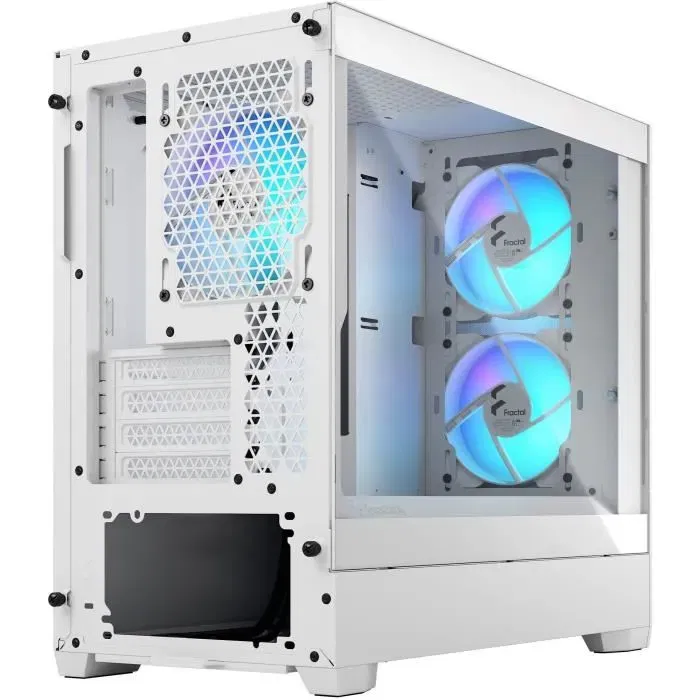 Fractal Design Pop Mini Air RGB TG Clear White Boîtier PC Mini Tour Blanc Micro ATX Mini-ITX