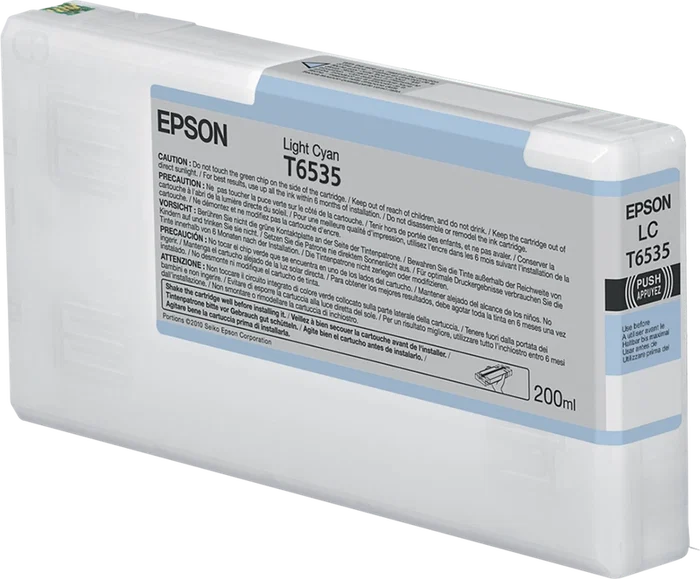 Epson Cartouche d'encre Cyan clair 200 ml C13T653500 Epson Cartouche d'encre Cyan clair 200 ml C13T653500